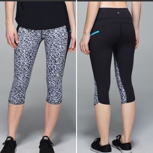 Lululemon Run:Top Speed Crop Capri Leggings size 10